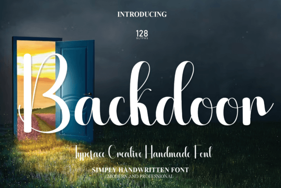 Backdoor: A Sweet Handwritten Font for Romantic Design