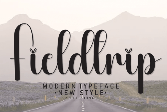 Discovering the Flowing Elegance of the Fieldtrip Typeface