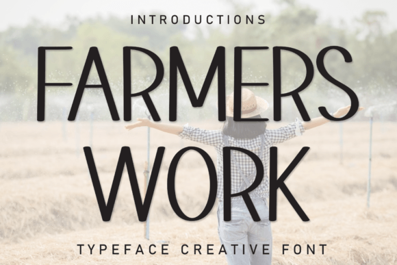 Farmers Work: A Flowing Handwritten Font