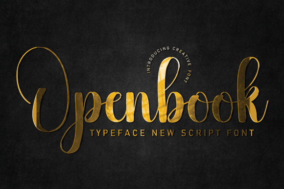 Openbook: A Flowing Handwritten Font with Timeless Elegance