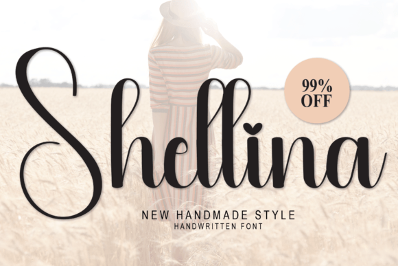 Shellina: A Delicate Handwritten Font for Creative Design